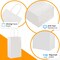 200Pcs Kraft Paper Bags 5.25x3.25x8.25 Inches Small Paper Gift Bags with Handles Bulk Grocery Retail Party Favor Shopping Bags (White)